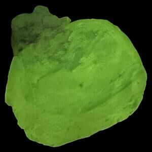 Opalescent Cobalt Swirl Art Glass Cullet Glowing Manganese Slag Glass #5GL127